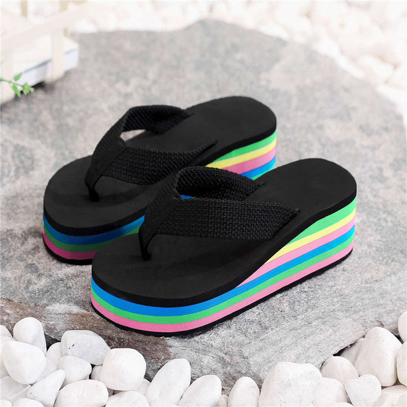 Women Beach Slippers Summer No - Embroidery Garments ulasan dan harga
