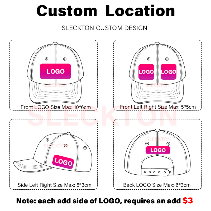 SLECKTON Custom Hat Logo Embro - Embroidery Design Logo ulasan dan harga