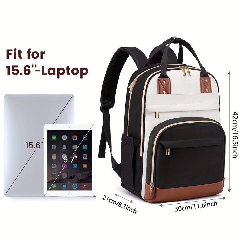 Women Two Tone Laptop Backpack - Embroidery Bag ulasan dan harga