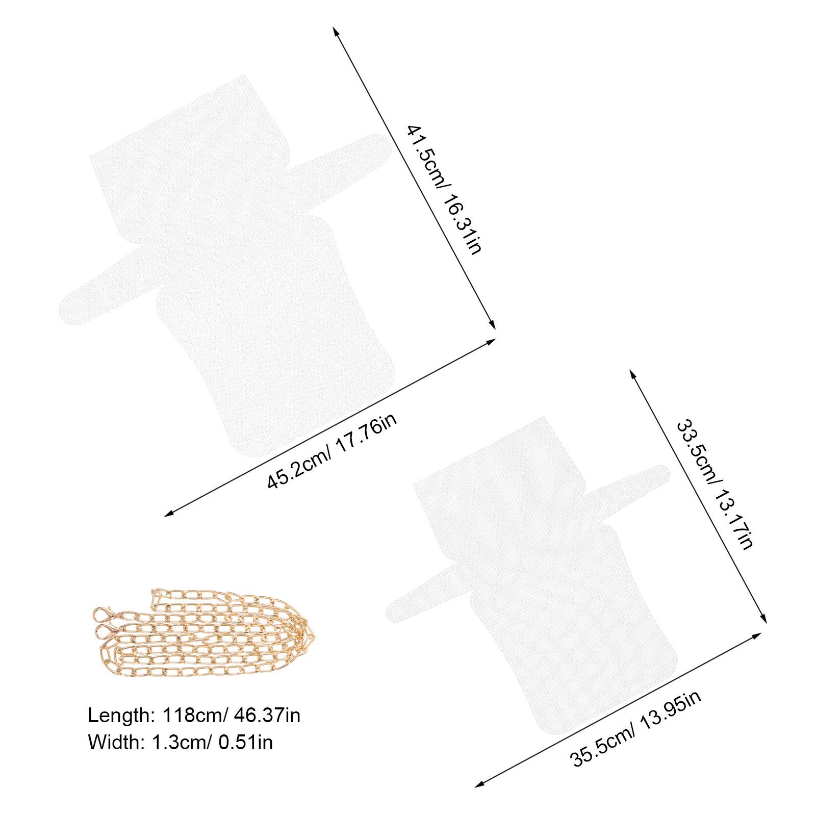 2Sets Plastic Mesh Canvas Shee - Embroidery Bag ulasan dan harga