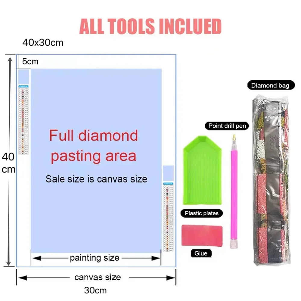 5d DIY Diamond Art Painting Ki - Embroidery Bali ulasan dan harga